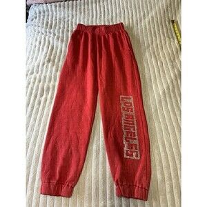 wild fable sweatpants Size XS Los Angeles leg logo junior tween teen girl boy